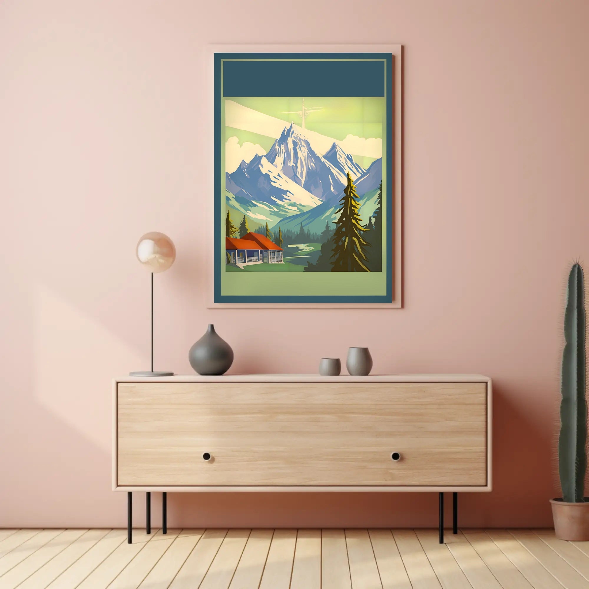 Majestic Mountain Retreat Poster
