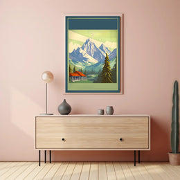 Majestic Mountain Retreat Poster