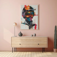 Futuristic Racer Art Print Poster for Home Decor and Wall Decoration PosterGoat
