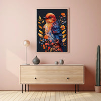 Vibrant Bird Illustration Poster