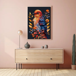 Vibrant Bird Illustration Poster
