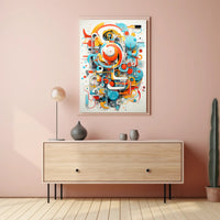 Futuristic Geometric Design Abstract, Artistic, or Pop Culture Poster