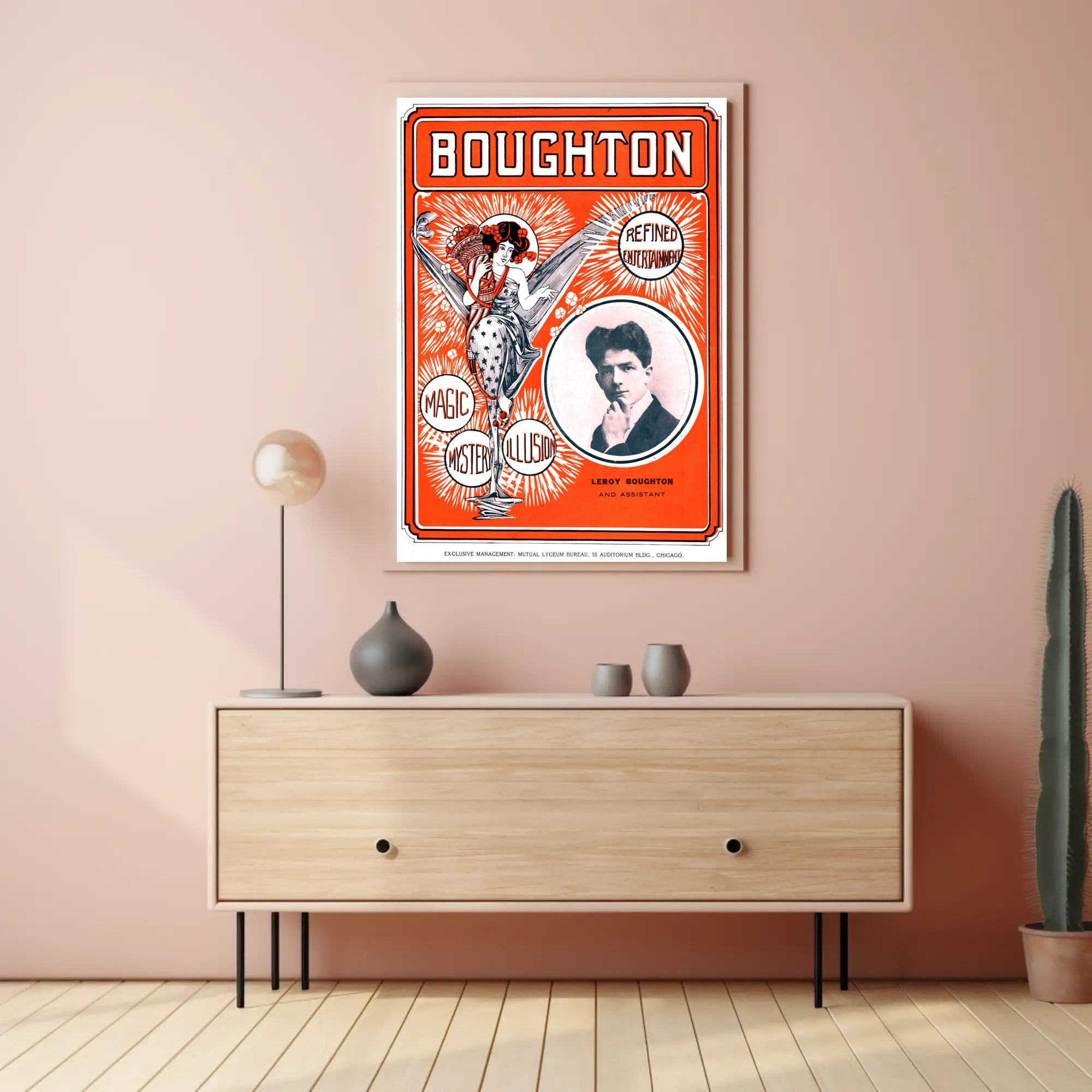 Leroy Boughton Magic Show Art Nouveau Poster
