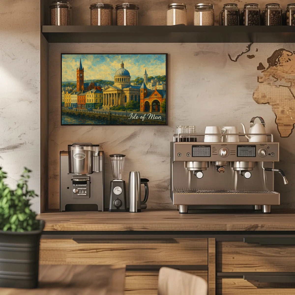 Isle of Man Architectural Charm Poster