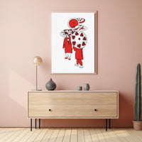 Traditional Parasol Art Poster