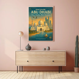 Abu Dhabi Tradition Meets Innovation Travel Poster