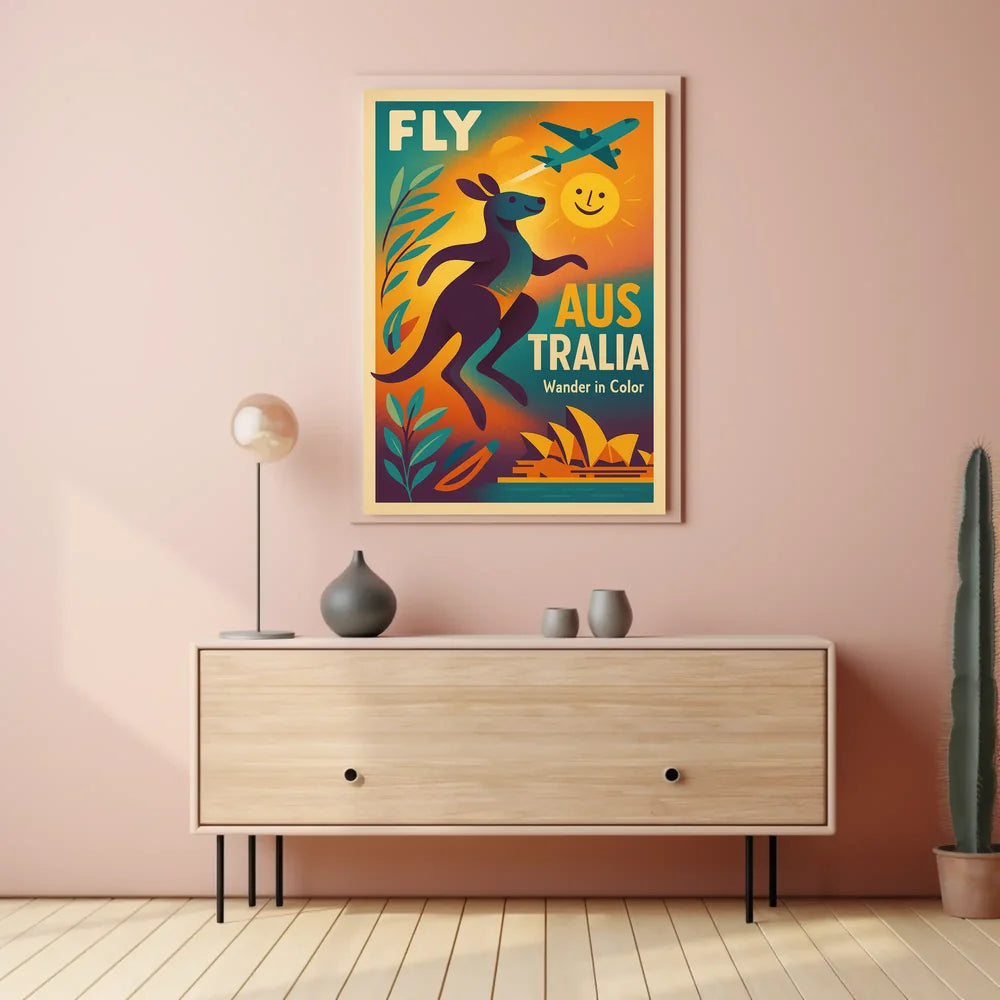 Explore Australia's Vibrant Beauty Travel Poster PosterGoat