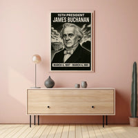 James Buchanan 15Th President Poster