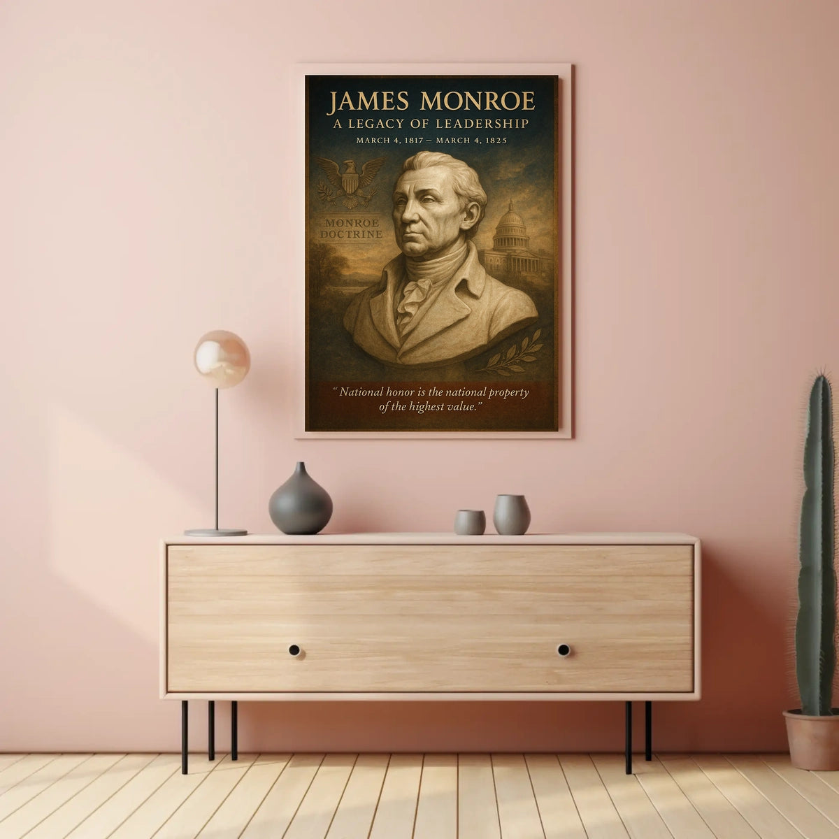 James Monroe A Legacy of Leadership Poster