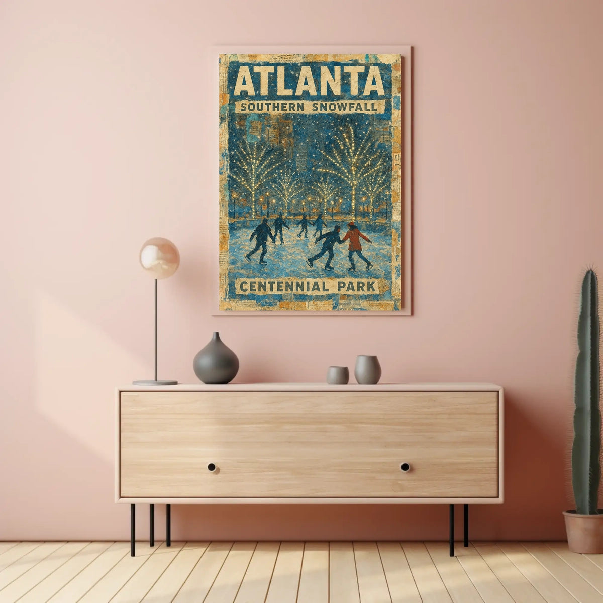 Atlanta Southern Snowfall Poster