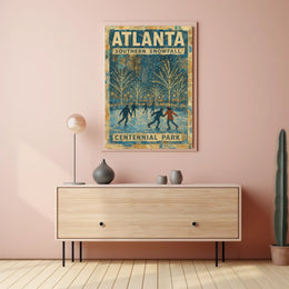 Atlanta Southern Snowfall Poster
