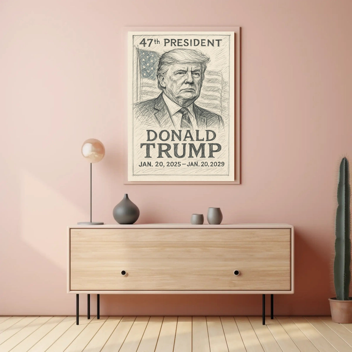 Donald Trump Pop Art Typography Patriot Poster