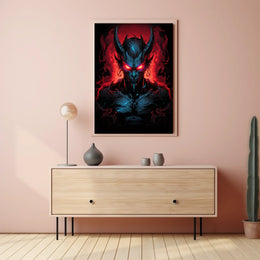 Demonic Chaos: Dark Fantasy Art Poster Print