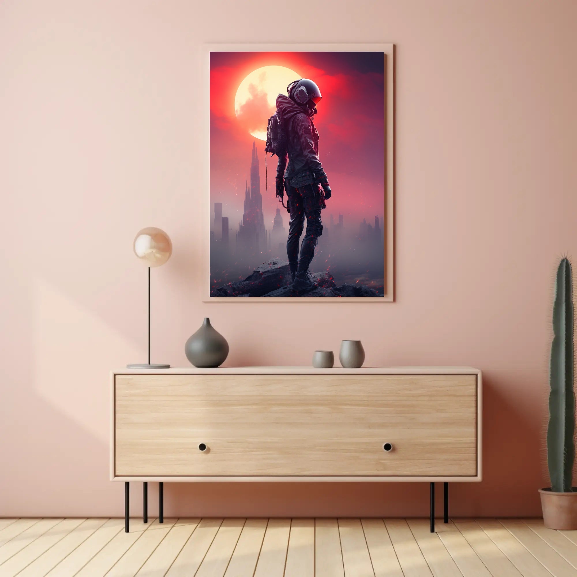 Futuristic Sentinel Poster PosterGoat