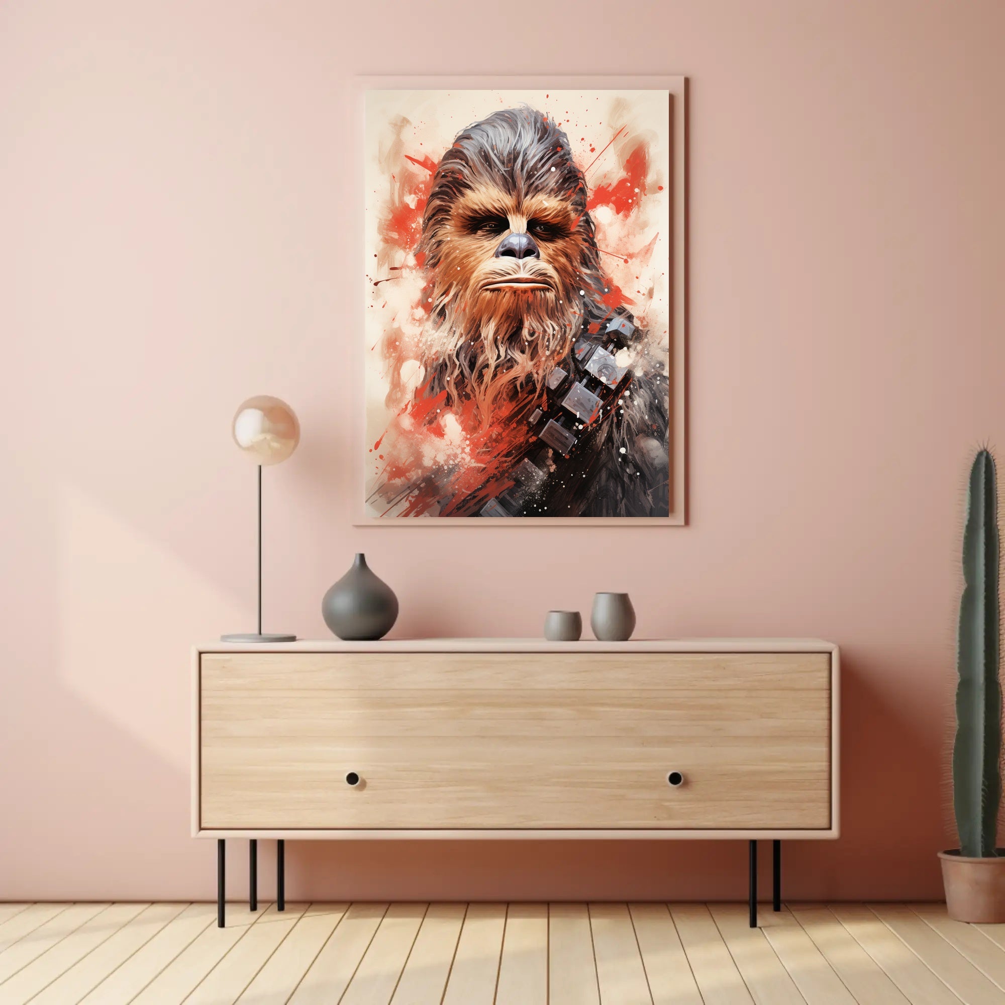 Galactic Warrior Portrait Poster