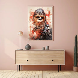 Galactic Warrior Portrait Poster