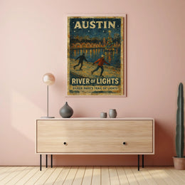 Austin River Of Lights Poster