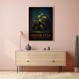 Indian Star Natures Stellar Creation Poster