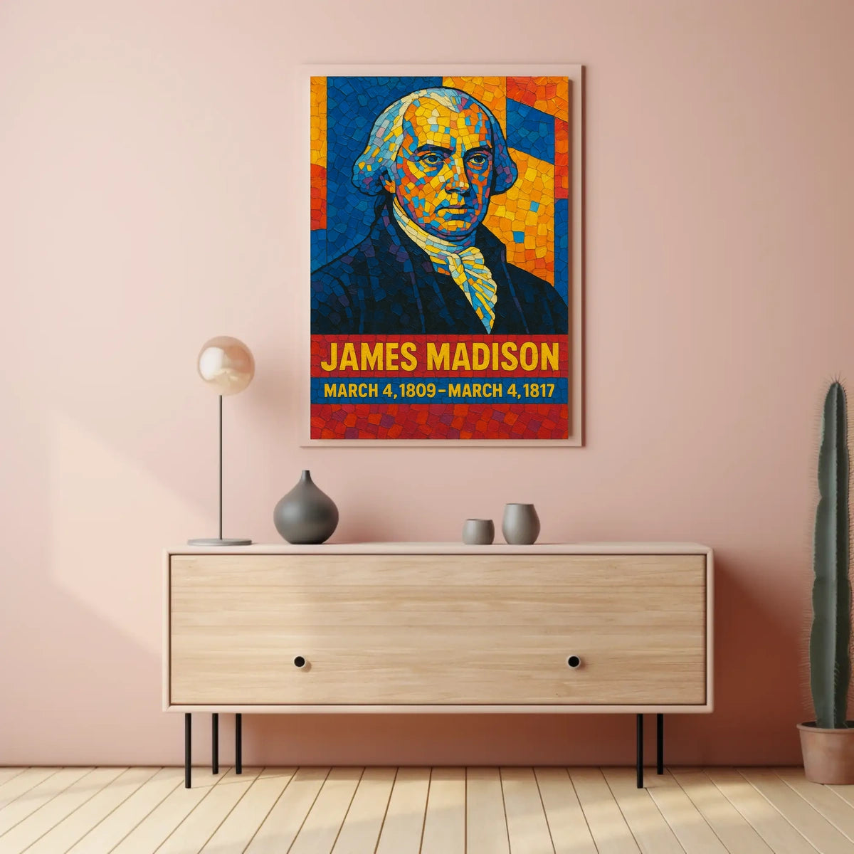 James Madison Presidential Term Poster
