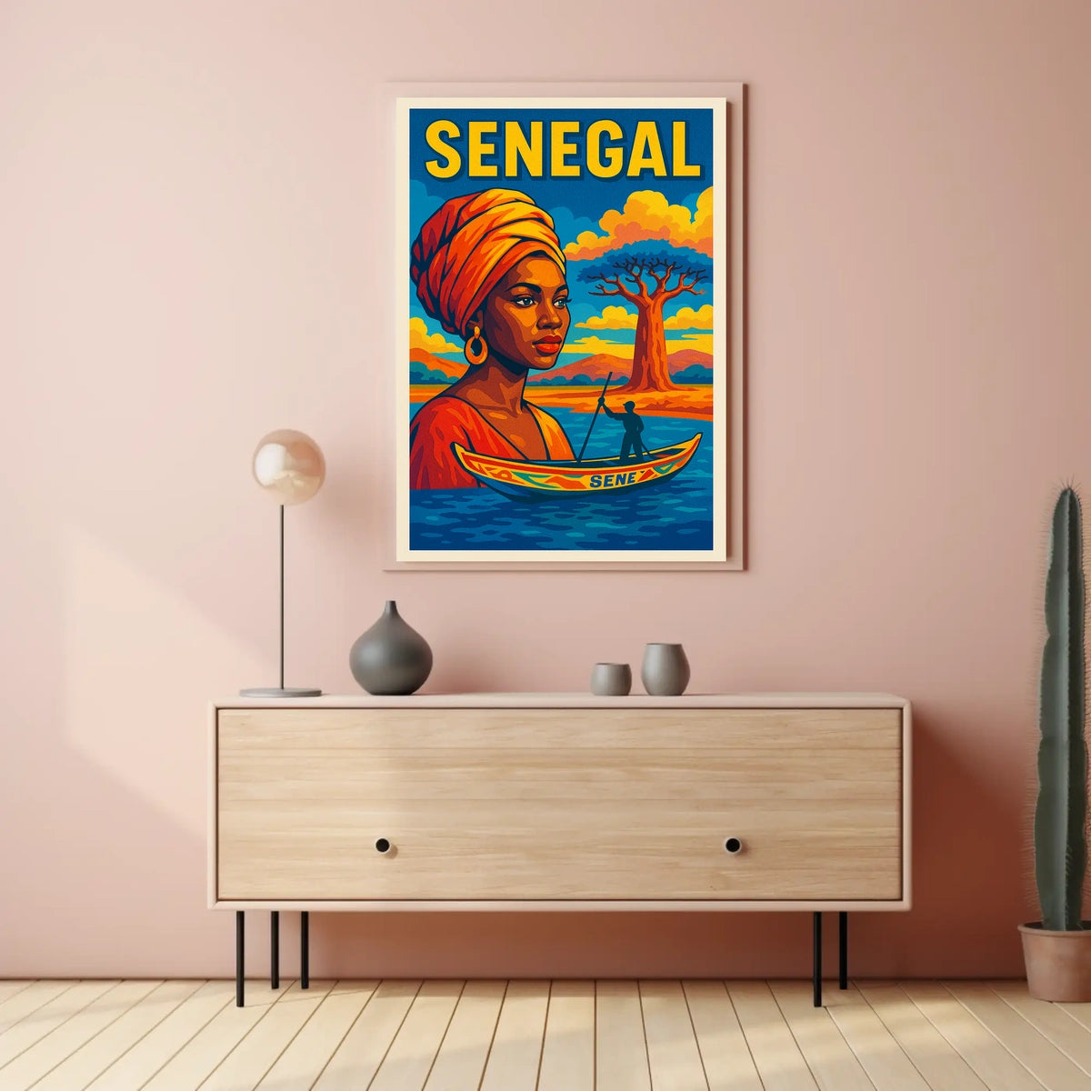 Senegal A Vibrant Tribute Poster