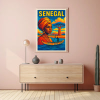 Senegal A Vibrant Tribute Poster
