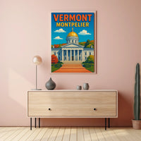 Vermont State Capitol In Montpelier Poster