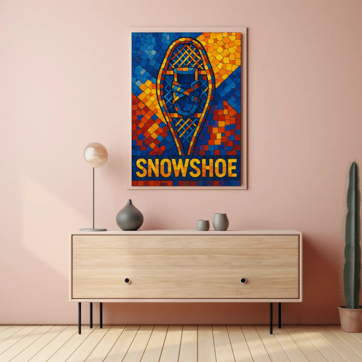 Snowshoe Mosaic Poster