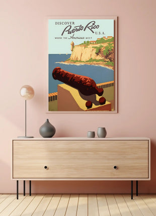 Puerto Rico Travel Poster - Explore Historical El Morro Destination