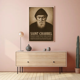 Saint Charbel Maronite Hermit Priest Poster