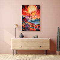 Golden Gate Bridge Dreamscape Surrealism Abstract or Artistic Poster