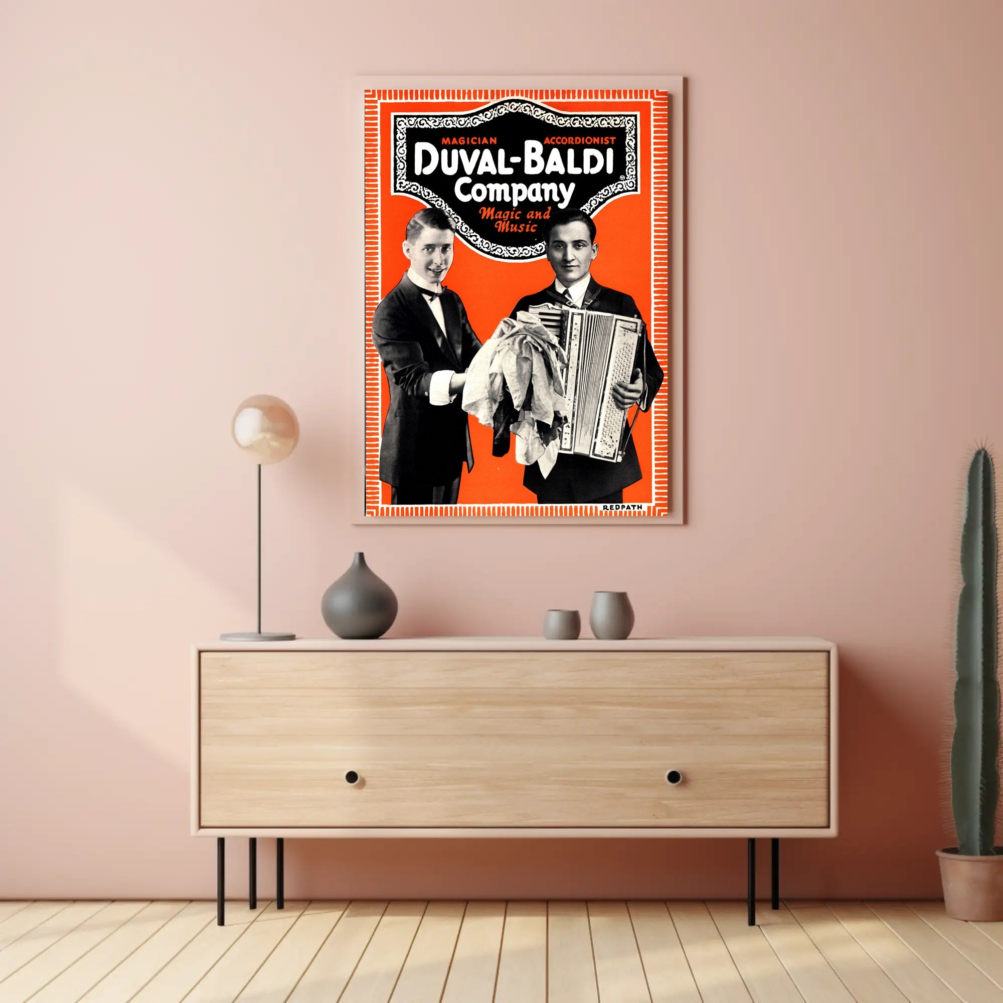 Duval-Baldi Magic and Music Vintage Entertainment Poster