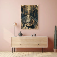 Vintage Elegance: Musical High Heels Art Poster