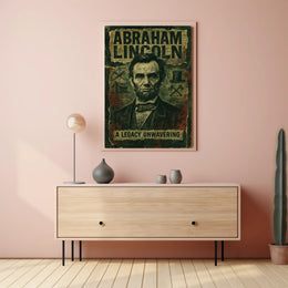 Abraham Lincoln Vintage Portrait Historical Poster PosterGoat