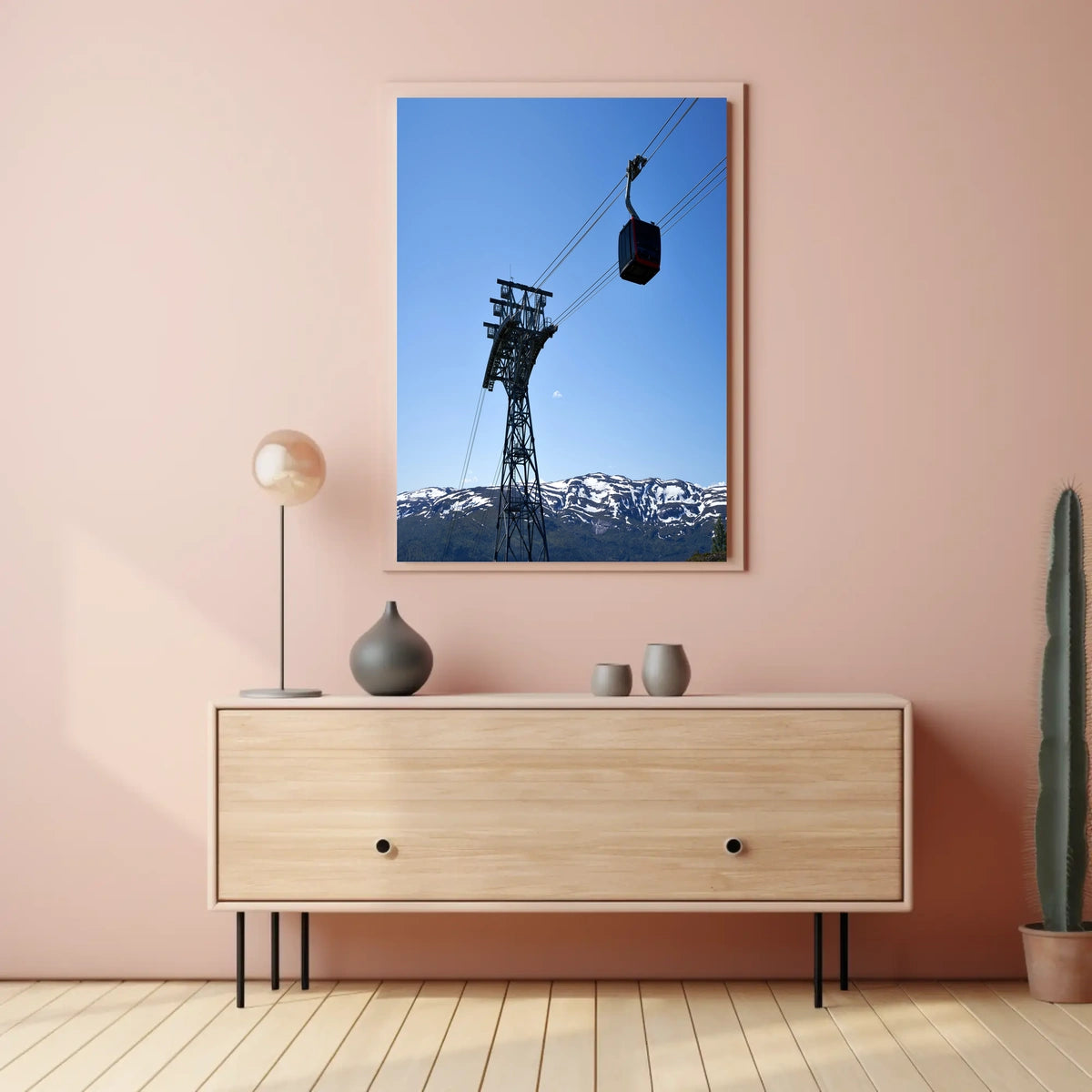 Scenic Cable Car Journey Poster