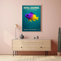 Royal Gramma A Jewel of the Reef Poster PosterGoat