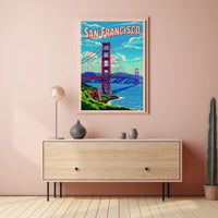 San Francisco Bridge Art Poster