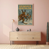 Reindeer Biathlon Poster