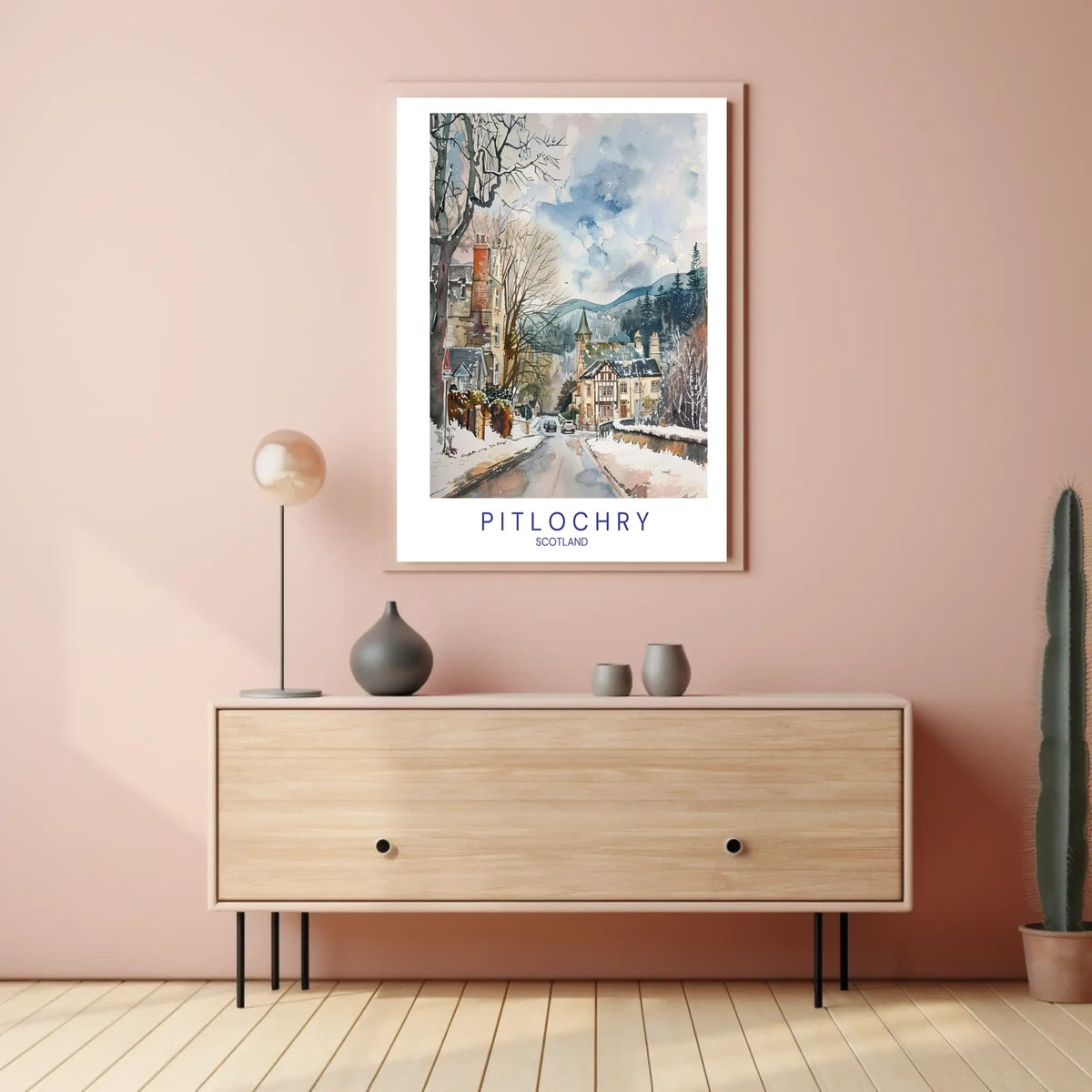 Winter in Pitlochry Poster