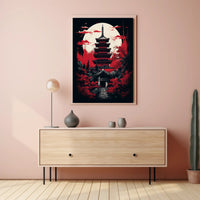 Moonlit Pagoda Poster