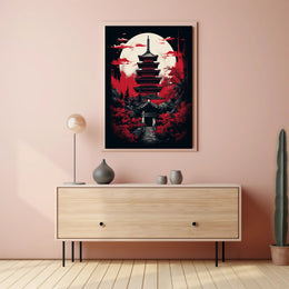 Moonlit Pagoda Poster