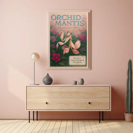 Orchid Mantis Elegance in Motion Poster