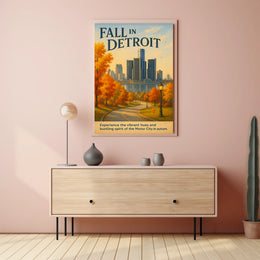Fall in Detroit Poster