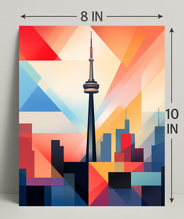 Geometric Skyline Poster