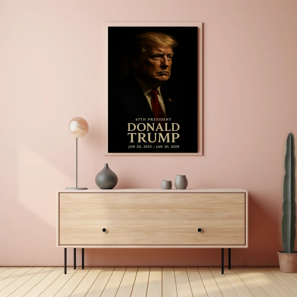 Donald Trump Contemplative Portrait Classical Poster