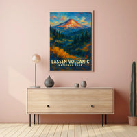 Lassen Volcanic National Park Poster Wall Art Print