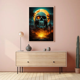 Skull Island Sunset Poster