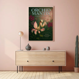 Orchid Mantis Elegance in Motion Poster