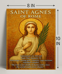 Saint Agnes of Rome Poster PosterGoat