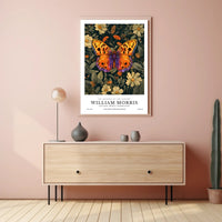 William Morris Butterfly Botanical Heritage Artistic Poster