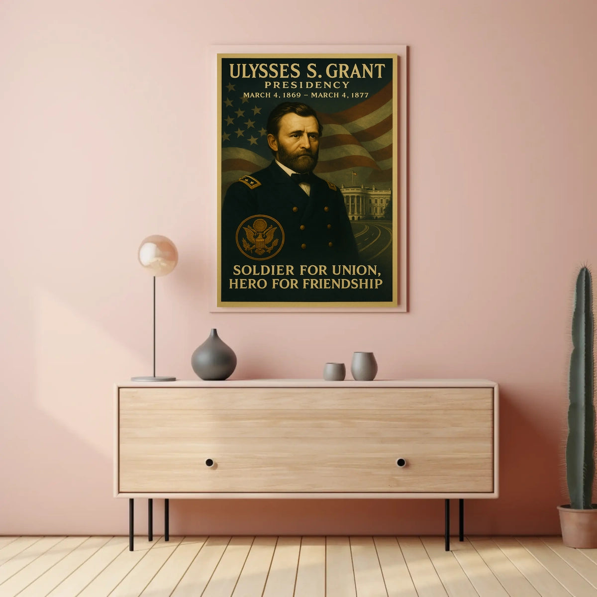 Ulysses S. Grant Presidential Historical Poster